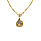Black Diamond Slice Necklace - Willow & Luna