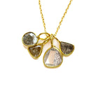 Black Diamond Slice Necklace - Willow & Luna