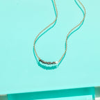 Black Rough Diamond Bar Necklace - Willow & Luna