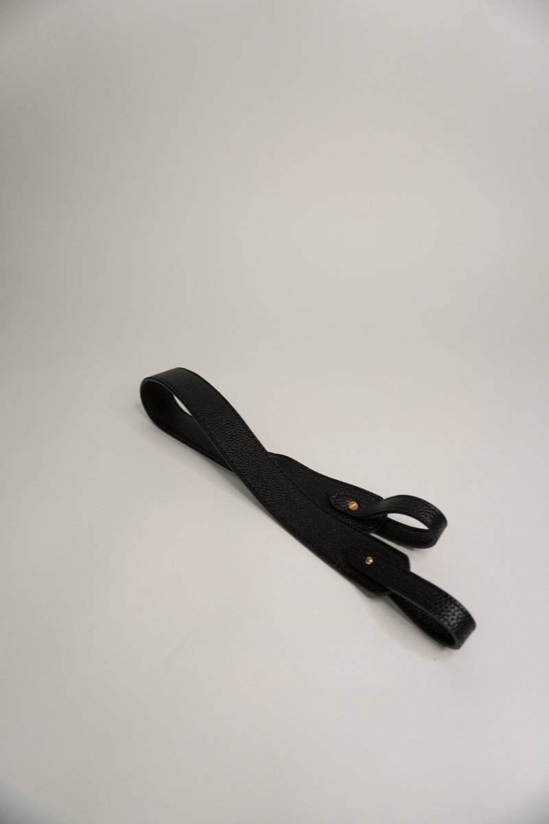 Black Vegan Leather Strap - Willow & Luna