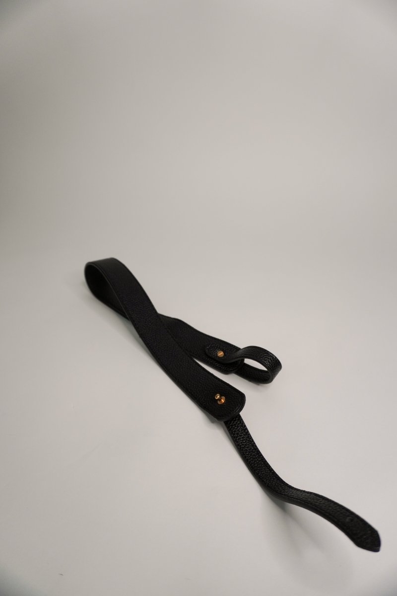 Black Vegan Leather Strap - Willow & Luna