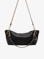 Blair Shoulder Bag, Black Leather