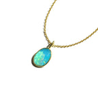 Blue Opal Rose Cut Necklace - Willow & Luna