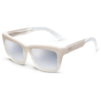 Bonnie: Polished Ivory Fade / Light Blue Chrome Flash Lens - Willow & Luna