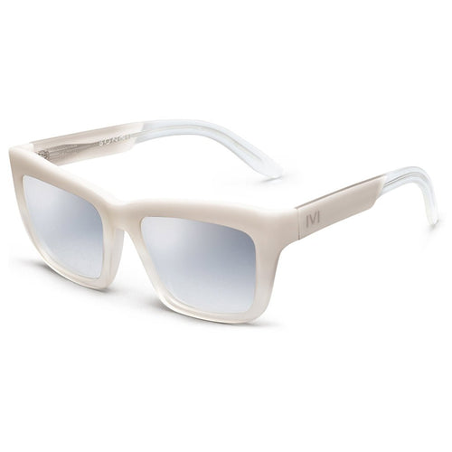 Bonnie: Polished Ivory Fade / Light Blue Chrome Flash Lens - Willow & Luna