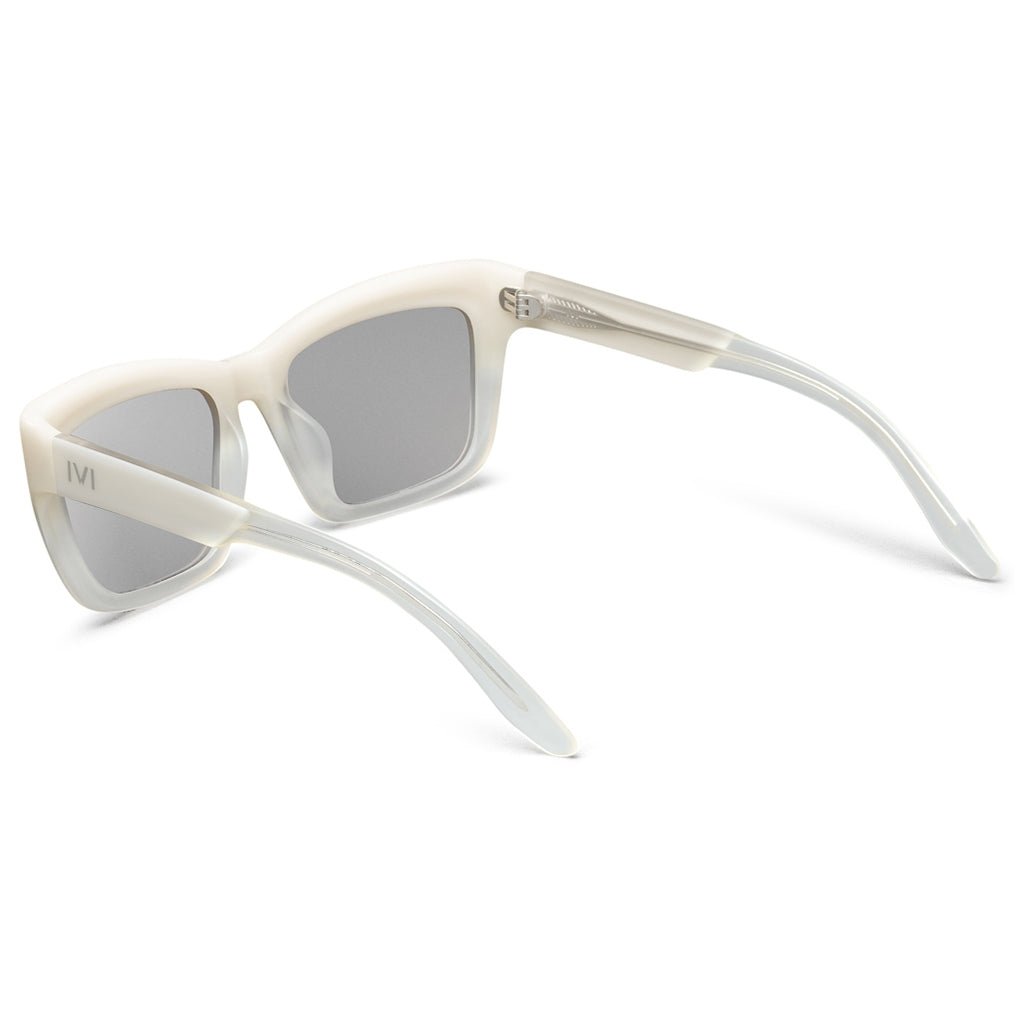 Bonnie: Polished Ivory Fade / Light Blue Chrome Flash Lens - Willow & Luna