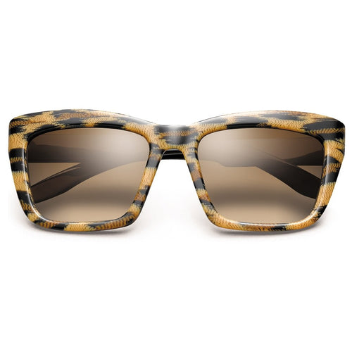 Bonnie: Polished Leopard - Polished Black / Bronze Gradient Lens - Willow & Luna