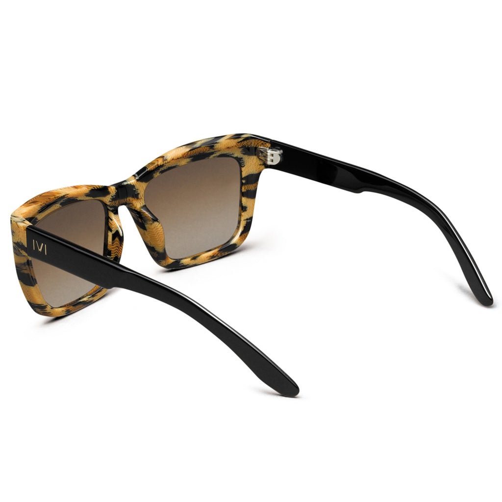 Bonnie: Polished Leopard - Polished Black / Bronze Gradient Lens - Willow & Luna