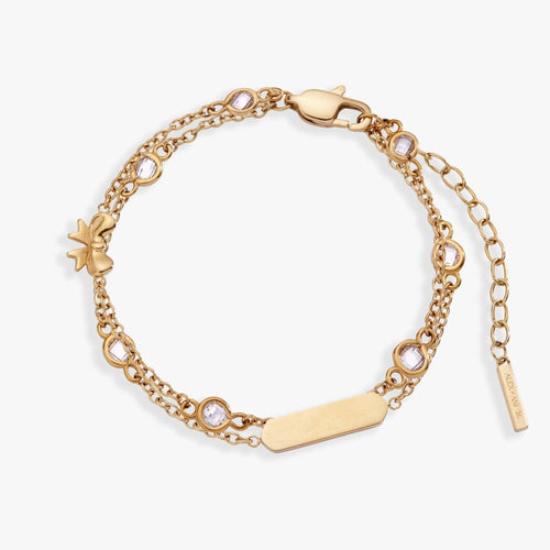 Bow Chain Double Strand Bracelet - Willow & Luna