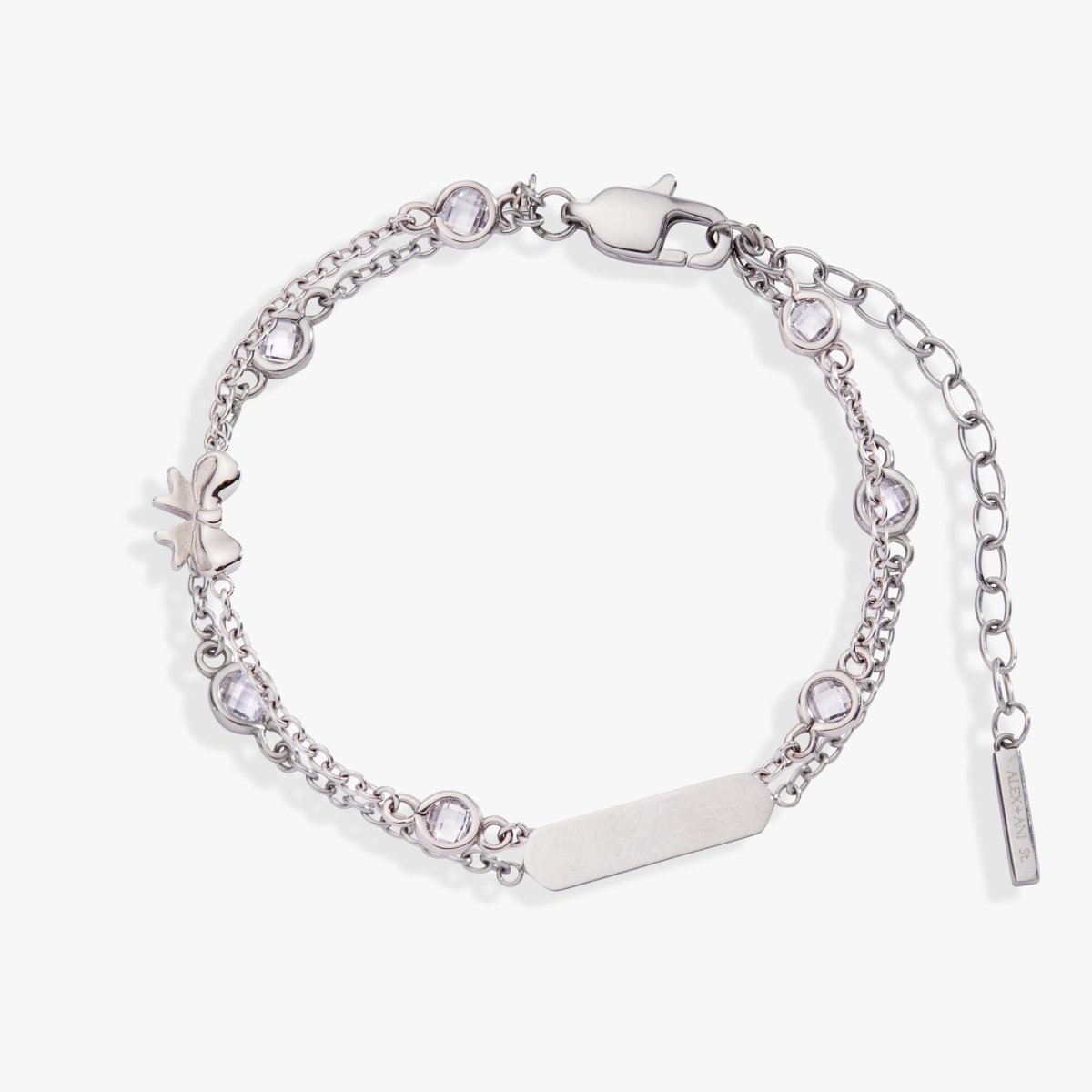 Bow Chain Double Strand Bracelet - Willow & Luna