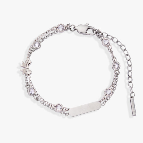 Bow Chain Double Strand Bracelet - Willow & Luna