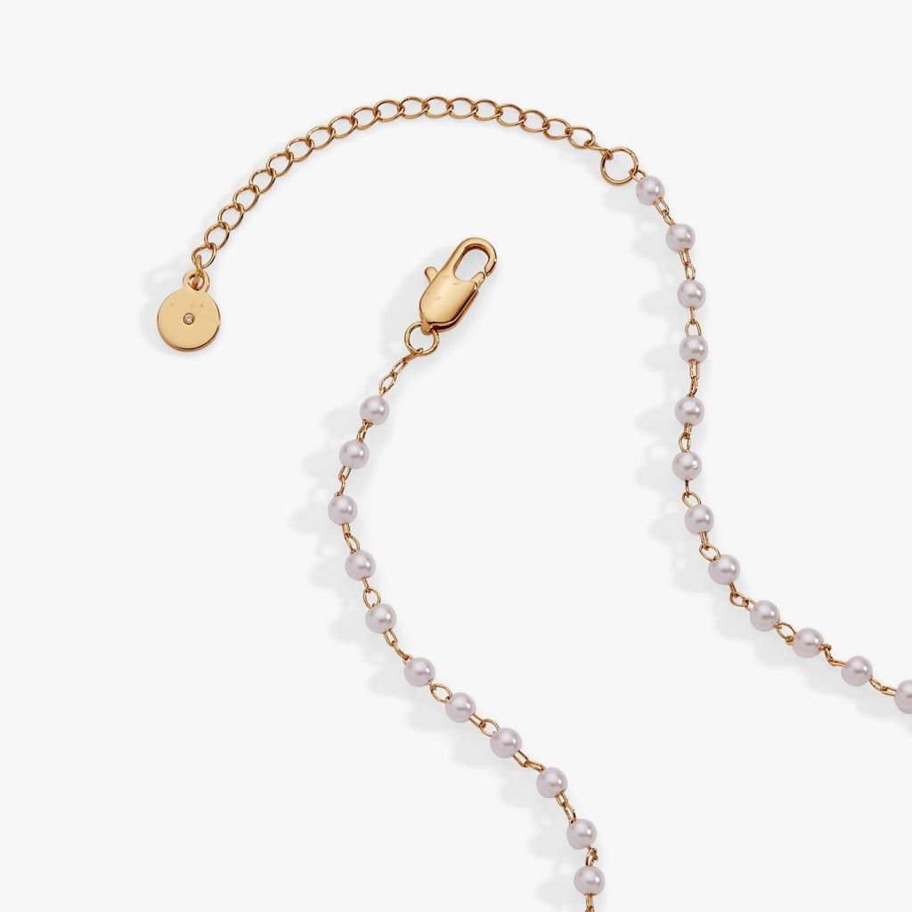 Bow Pearl Coquette Necklace - Willow & Luna