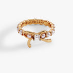 Bow Pearl Coquette Ring - Willow & Luna