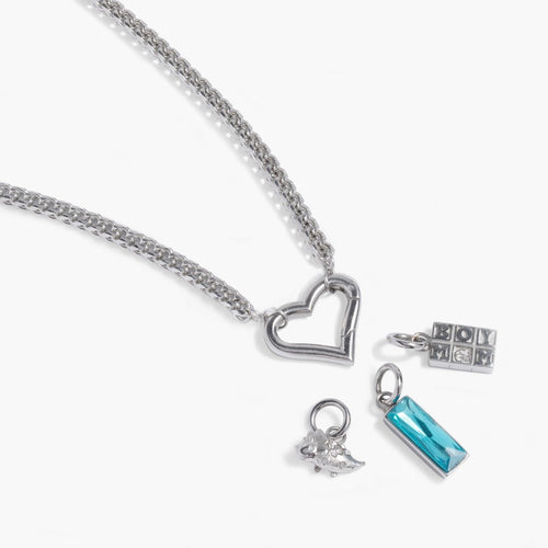 Boy Mom Interchangeable Charm Necklace - Willow & Luna