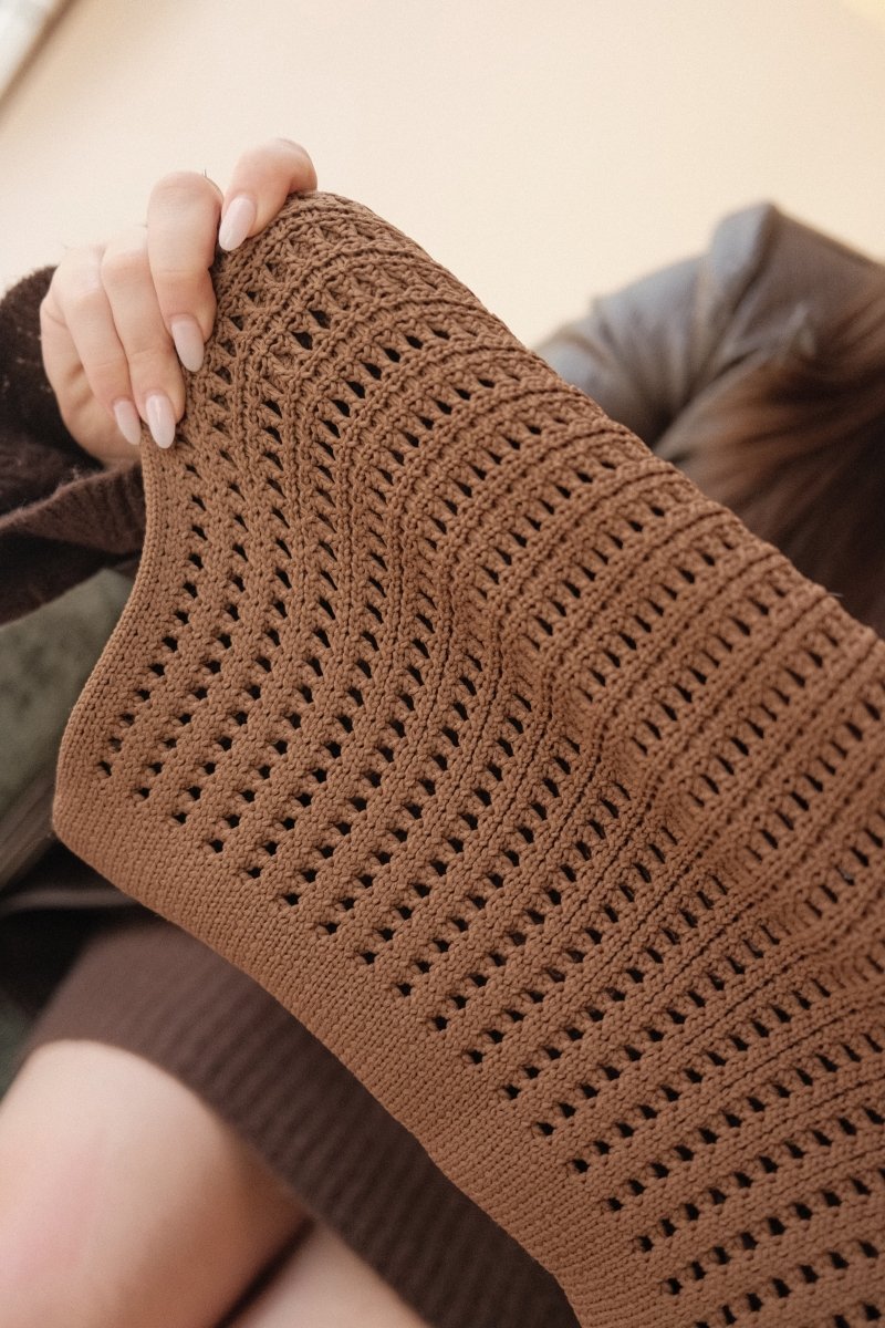 Brown Crochet Handbag - Willow & Luna