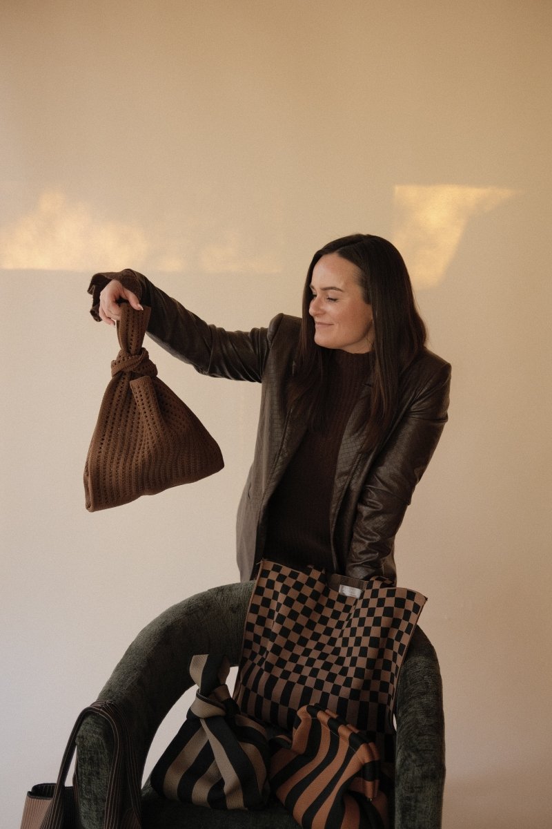 Brown Crochet Handbag - Willow & Luna