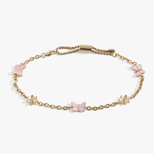 Butterfly and Flower Anklet - Willow & Luna