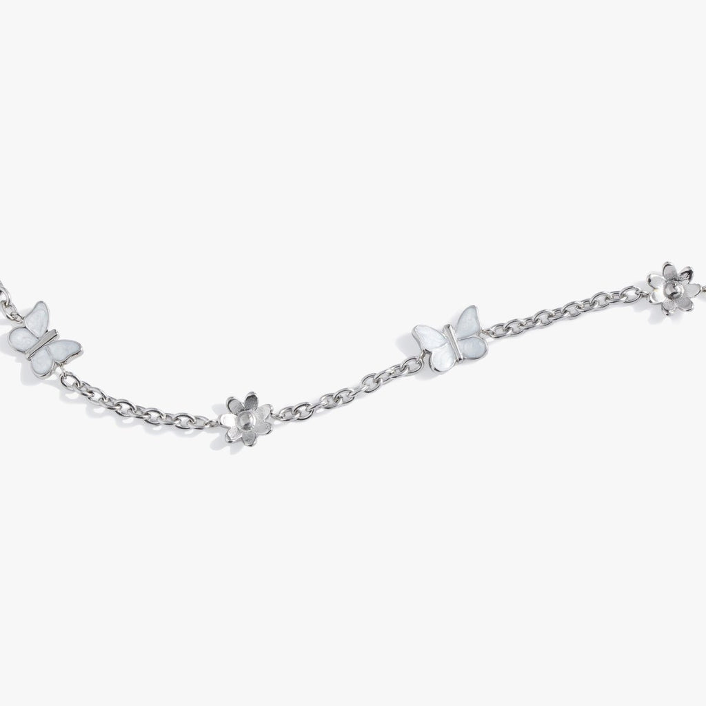 Butterfly and Flower Anklet - Willow & Luna