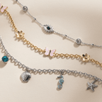 Butterfly and Flower Anklet - Willow & Luna