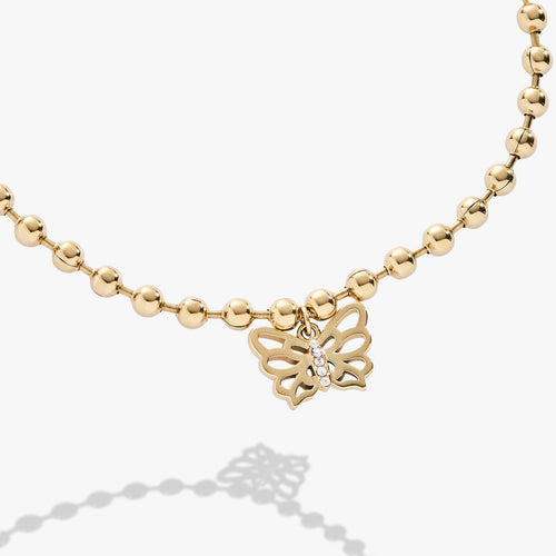 Butterfly Ball Chain Bracelet - Willow & Luna