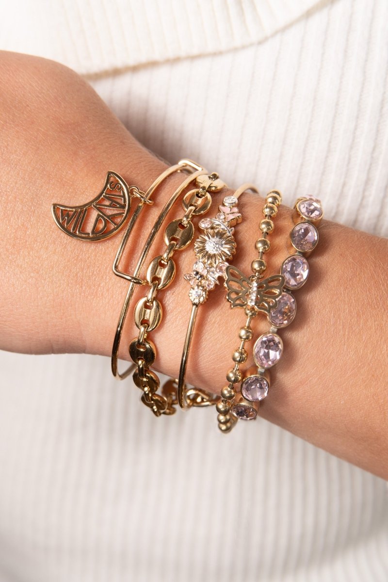 Butterfly Ball Chain Bracelet - Willow & Luna