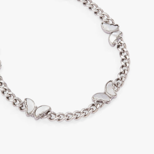 Butterfly Curb Chain Bracelet - Willow & Luna