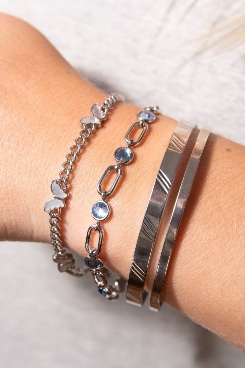 Butterfly Curb Chain Bracelet - Willow & Luna