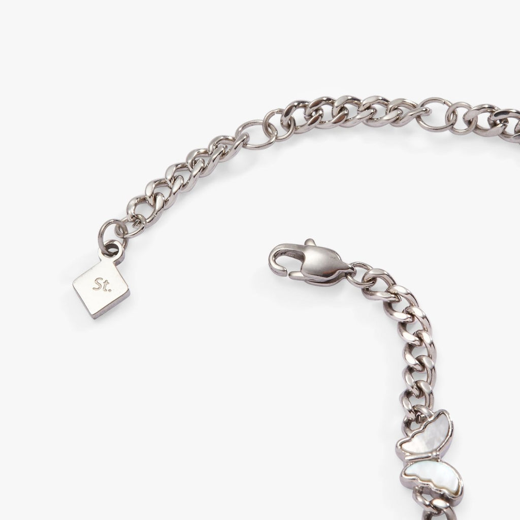 Butterfly Curb Chain Bracelet - Willow & Luna