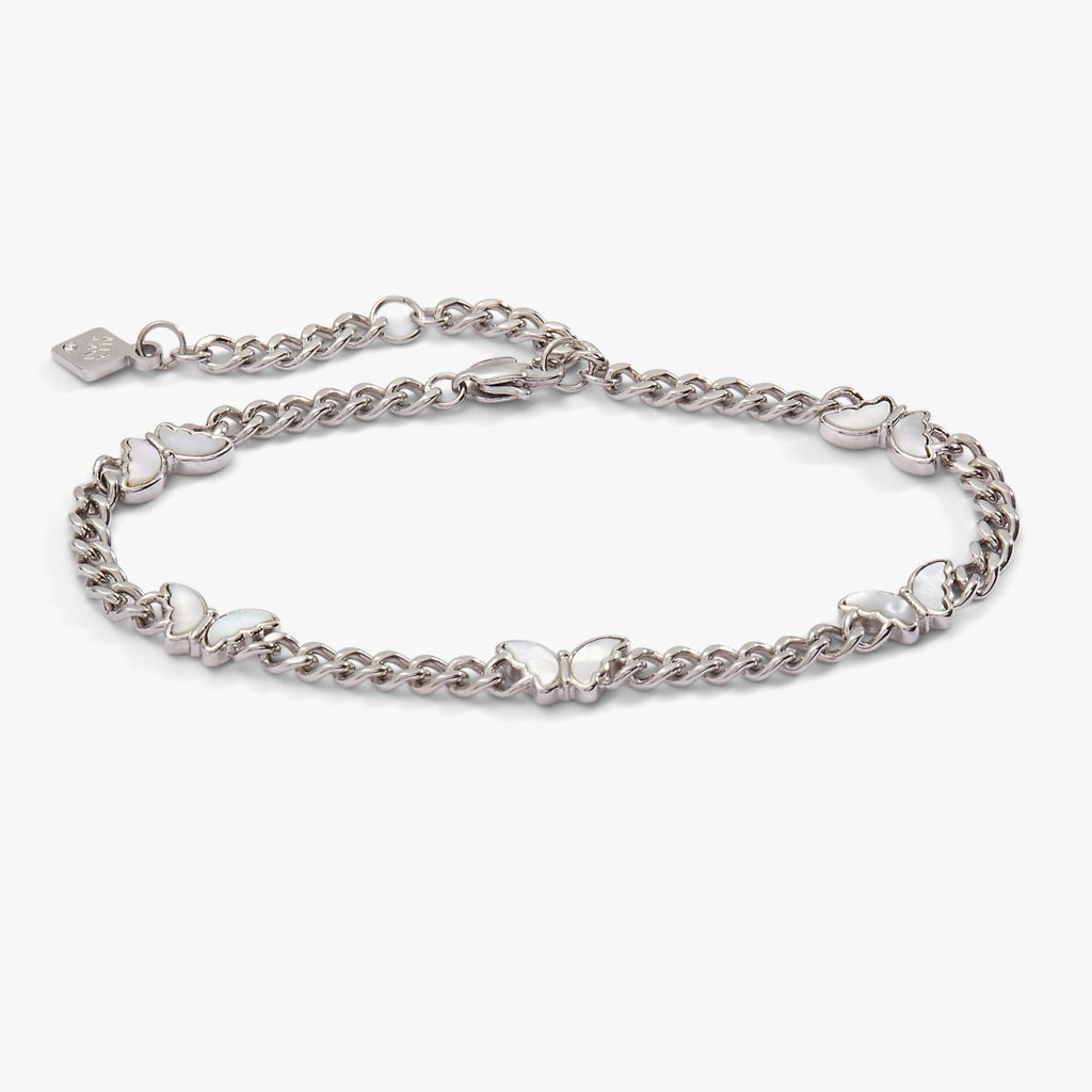 Butterfly Curb Chain Bracelet - Willow & Luna