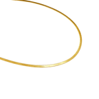 C002G B.Tiff 2mm Herringbone Gold Plated Chain Necklace - Willow & Luna