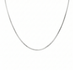 C002W B.Tiff 2mm Herringbone Chain Necklace - Willow & Luna