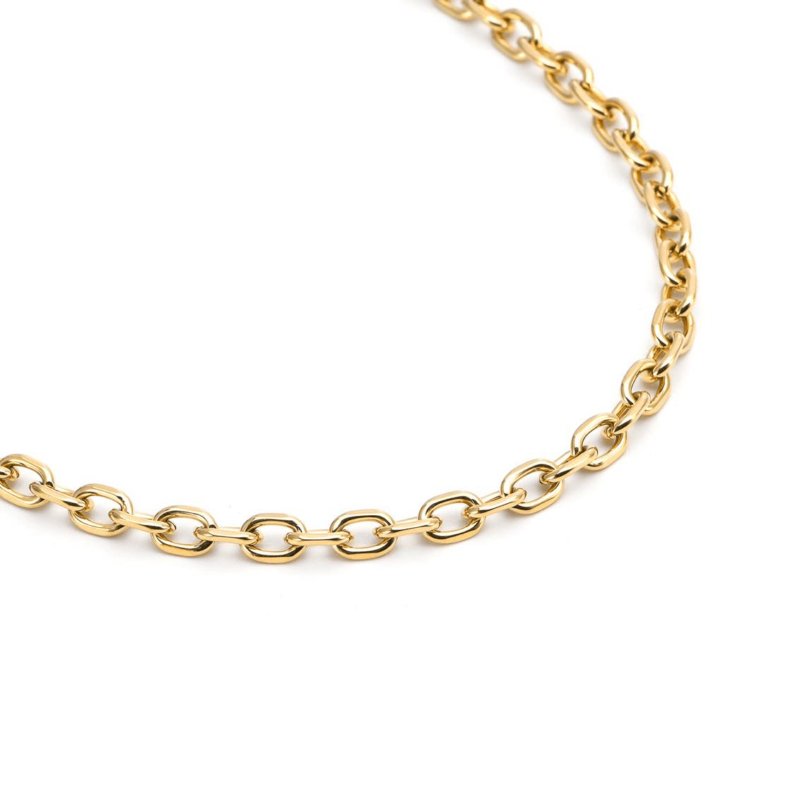 C007G B.Tiff 5mm Gold Cable Link Chain Necklace - Willow & Luna
