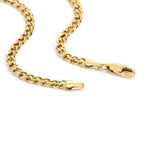 C014G B.Tiff 4mm Gold Curb Link Chain Necklace - Willow & Luna