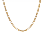C014G B.Tiff 4mm Gold Curb Link Chain Necklace - Willow & Luna