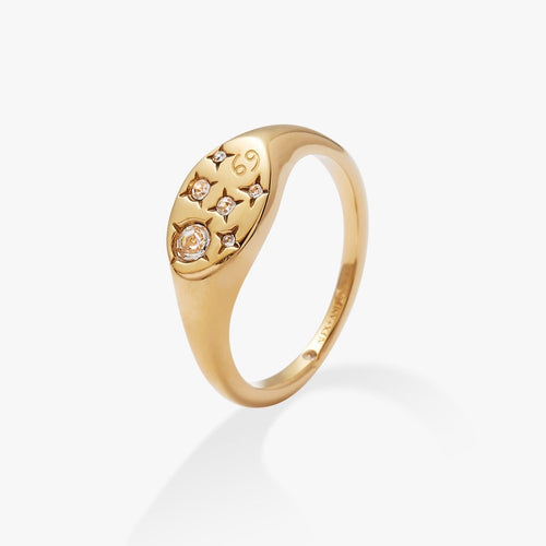 Cancer Zodiac Ring - Willow & Luna