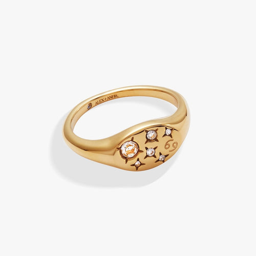 Cancer Zodiac Ring - Willow & Luna