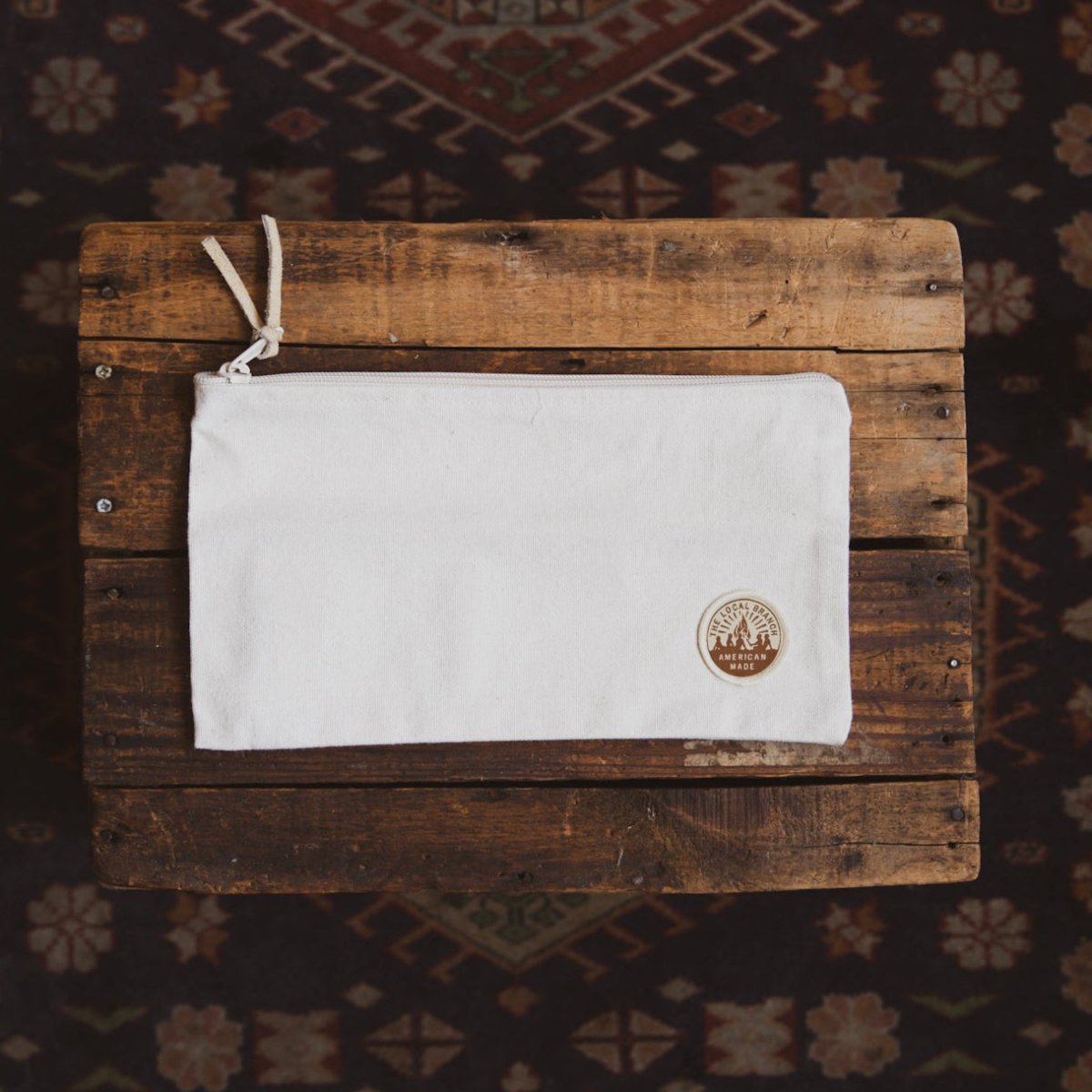 Canvas Zipper Pouch - USA Made - Willow & Luna