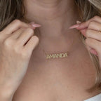 Capital Letter Custom Name Necklace - Willow & Luna