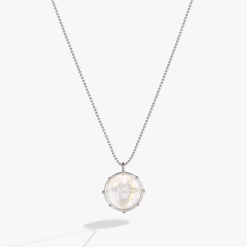 Capricorn Zodiac Double - Sided Charm Necklace - Willow & Luna