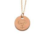 Carnation Birth Flower Necklace for January - Willow & Luna