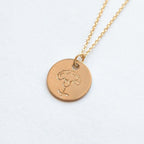 Carnation Birth Flower Necklace for January - Willow & Luna