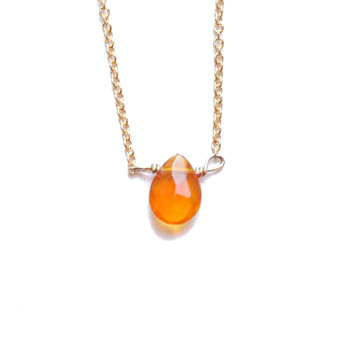 Carnelian Little Gemstone Necklace - Willow & Luna