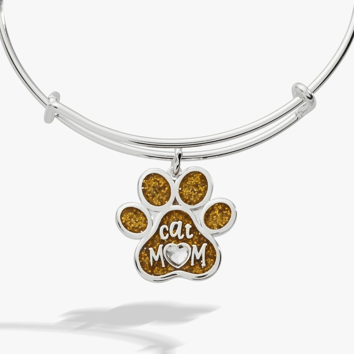Cat Mom Charm Bangle - Willow & Luna