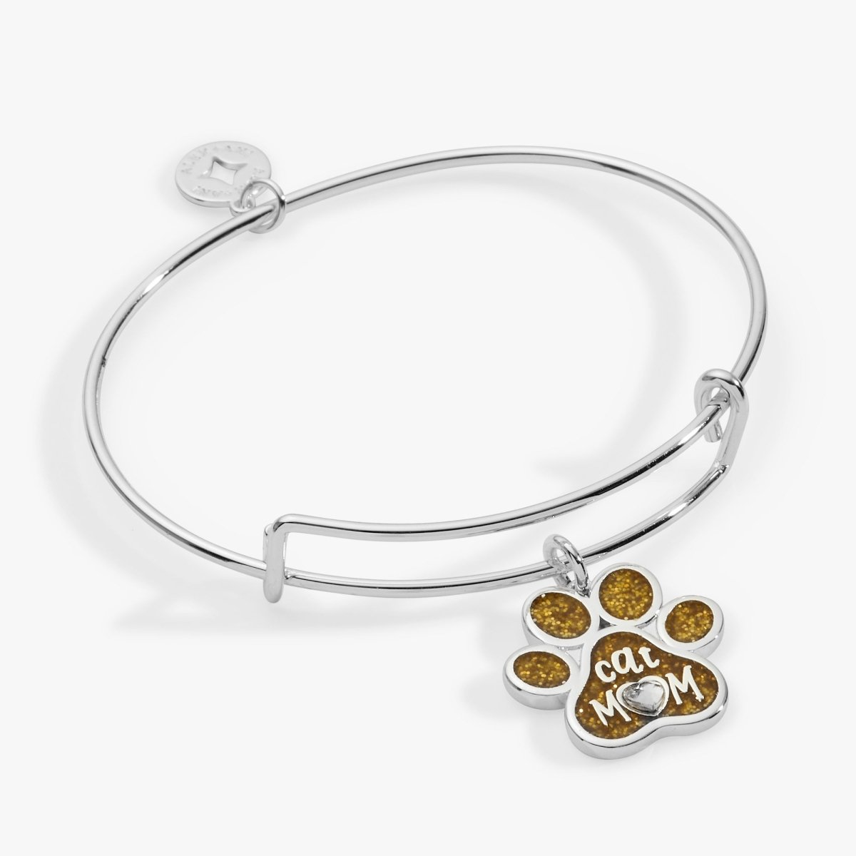 Cat Mom Charm Bangle - Willow & Luna