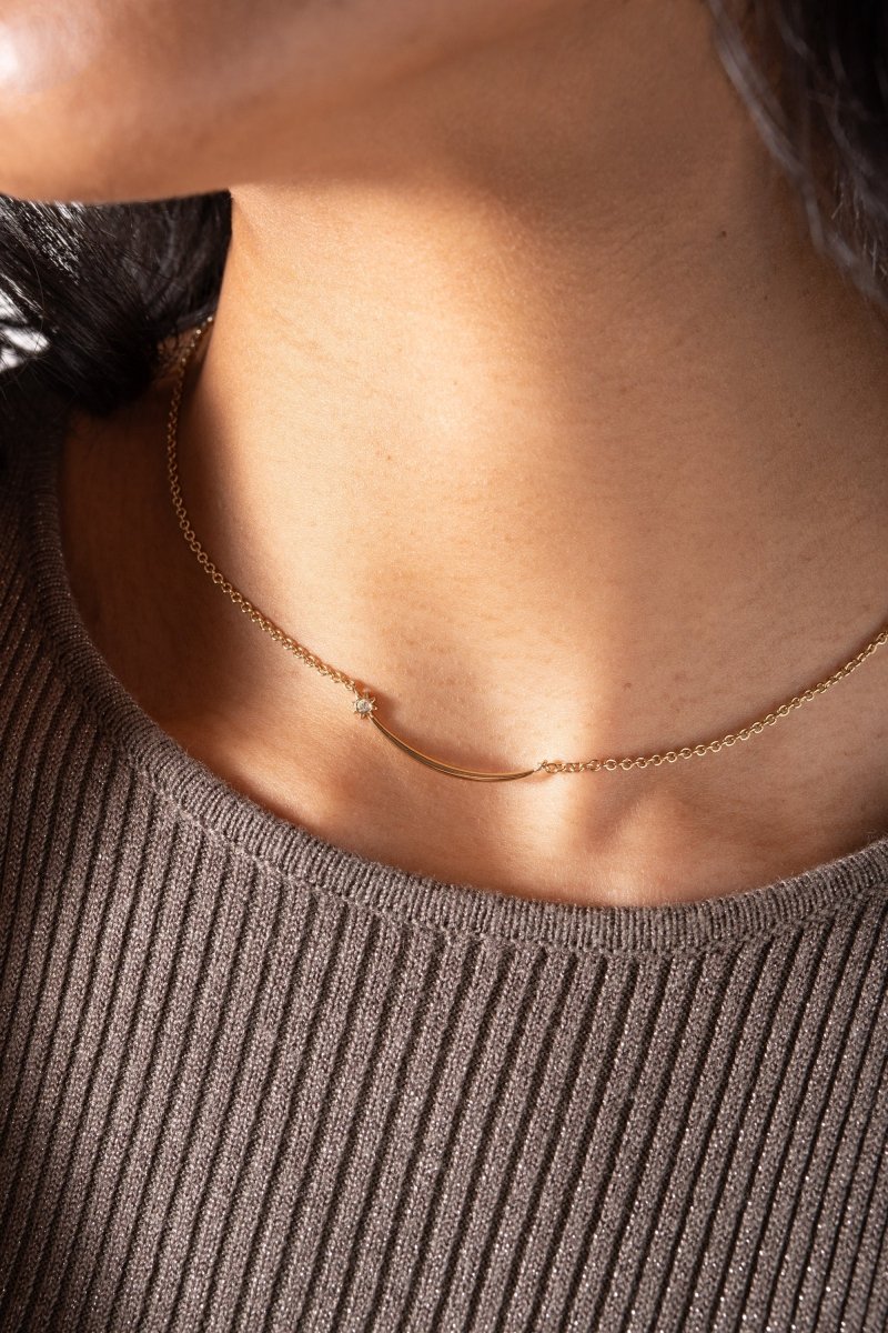 Celestial Shooting Star Necklace - Willow & Luna