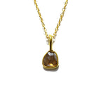 Chocolate Rose Cut Diamond Necklace - Willow & Luna