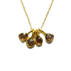 Chocolate Rose Cut Diamond Necklace - Willow & Luna