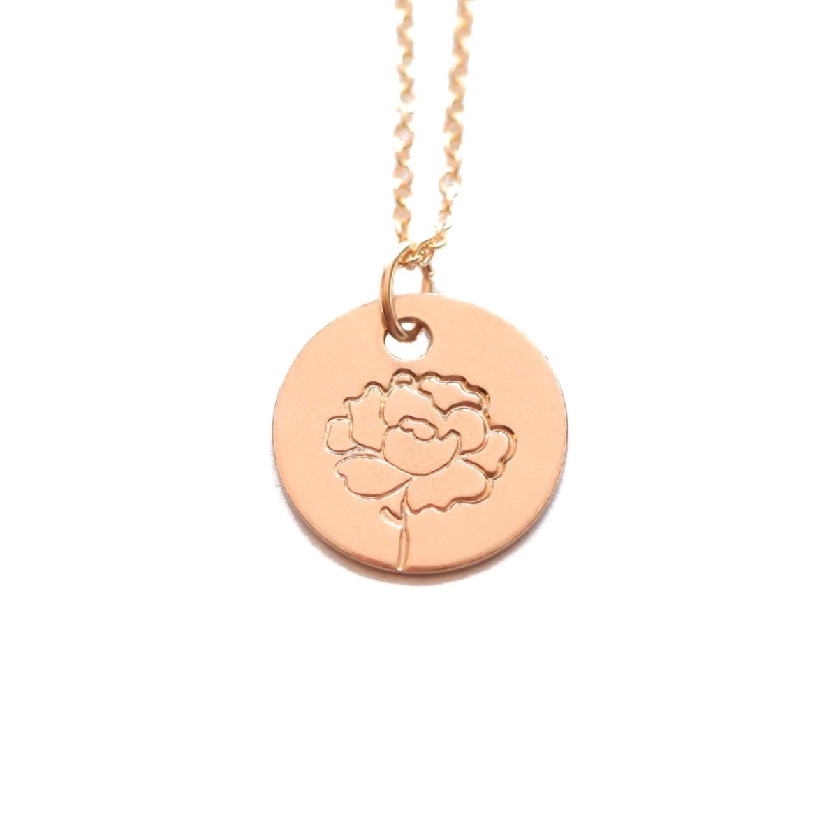 Chrysanthemum Birth Flower Necklace for November - Willow & Luna