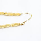 Citrine Gemstone Necklace - Moon Cycle - Willow & Luna