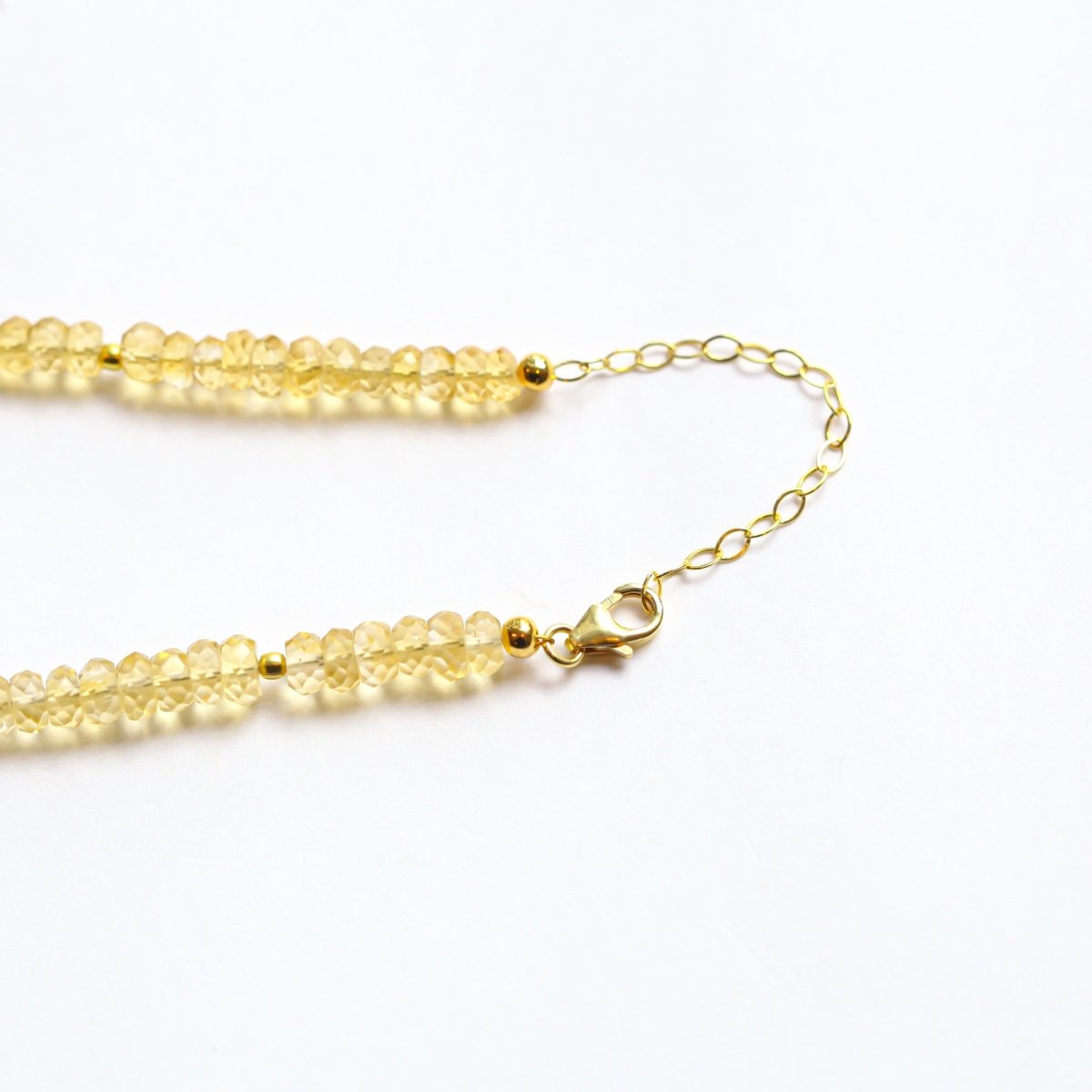 Citrine Gemstone Necklace - Moon Cycle - Willow & Luna